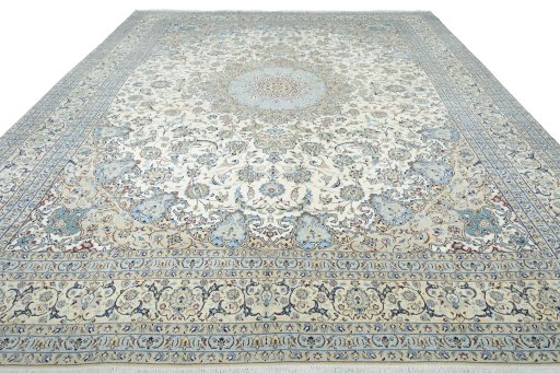 Surface texture of New Nain rug with natural Cork and intricate pattern