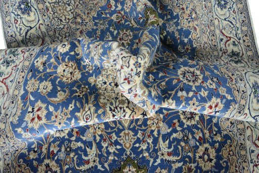 Surface texture of New Nain rug with natural Cork and intricate pattern