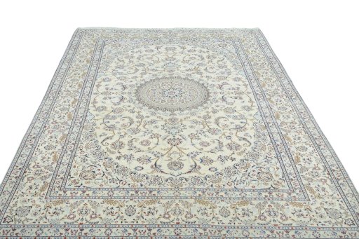 Surface texture of New Nain rug with natural Cork and intricate pattern