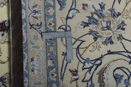 Central medallion detail of New Nain rug from Iran / Persia