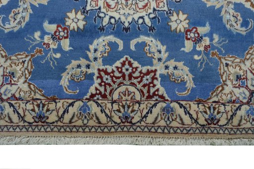 Central medallion detail of New Nain rug from Iran / Persia