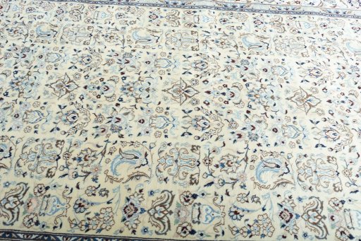 Central medallion detail of New Nain rug from Iran / Persia