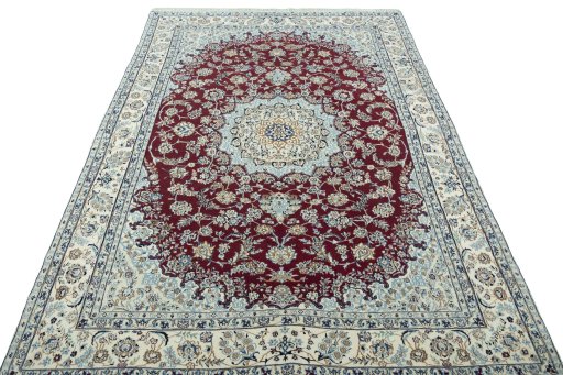 Surface texture of New Nain rug with natural Cork and intricate pattern