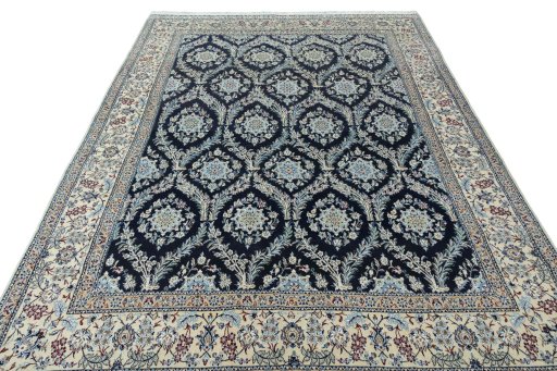 Surface texture of New Nain rug with natural Cork and intricate pattern