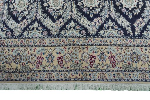 Central medallion detail of New Nain rug from Iran / Persia
