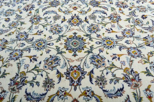 Central medallion detail of New Nain rug from Iran / Persia