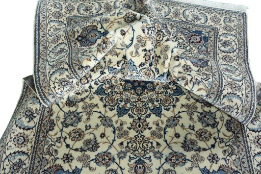 Surface texture of New Nain rug with natural Cork and intricate pattern