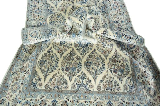 Surface texture of New Nain rug with natural Cork and intricate pattern
