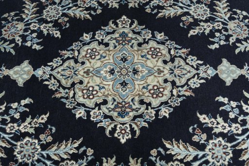Central medallion detail of New Nain rug from Iran / Persia