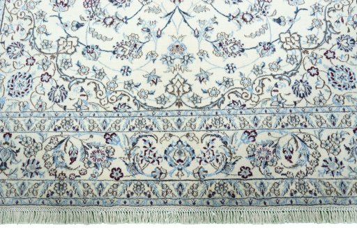 Full view of 2000s Nain rug from Iran / Persia, 300 × 200 cm in Beige tones