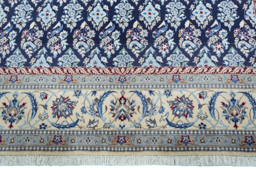 Central medallion detail of New Nain rug from Iran / Persia