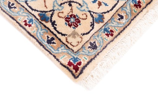 Central medallion detail of 2005s Nain rug from Iran / Persia
