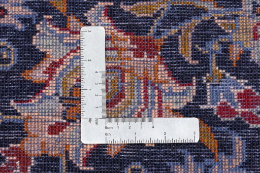 Central medallion detail of 1990s Najafabad rug from Iran / Persia