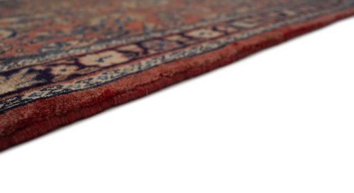 Surface texture of New Sarough rug with natural Wool and intricate pattern