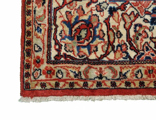 Central medallion detail of 2000s Sarough rug from Iran / Persia