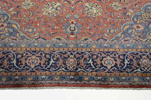 Full view of New Sarough rug from Iran / Persia, 384 × 296 cm in Red tones