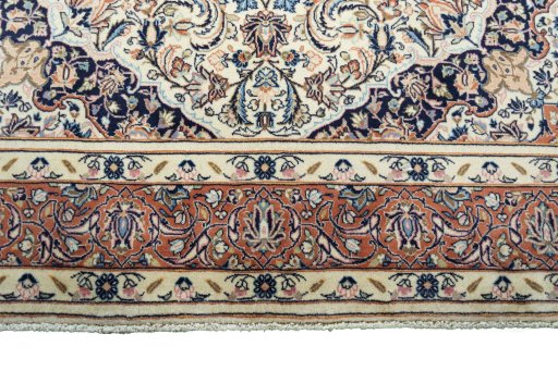 Full view of New Sarough rug from Iran / Persia, 316 × 194 cm in Beige tones