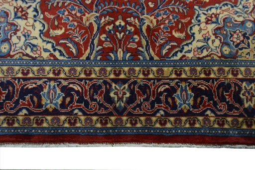 Full view of New Sarough rug from Iran / Persia, 205 × 137 cm in Red tones