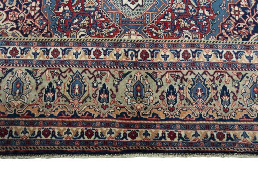 Full view of 2000s Sarough rug from Iran / Persia, 323 × 210 cm in Multi Color tones