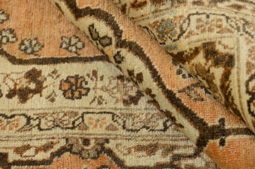 Full view of 1900s Tabriz rug from Iran / Persia, 170 × 113 cm in Terracotta tones