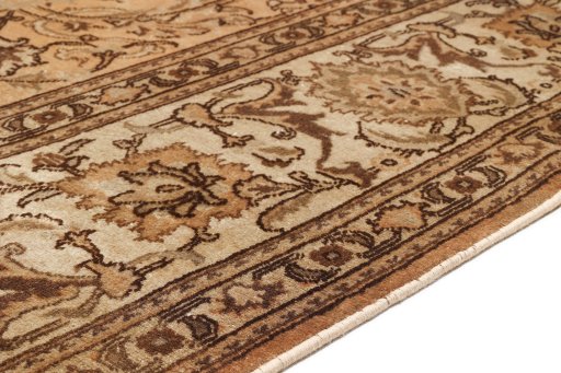 Central medallion detail of 1950s Tabriz rug from Iran / Persia