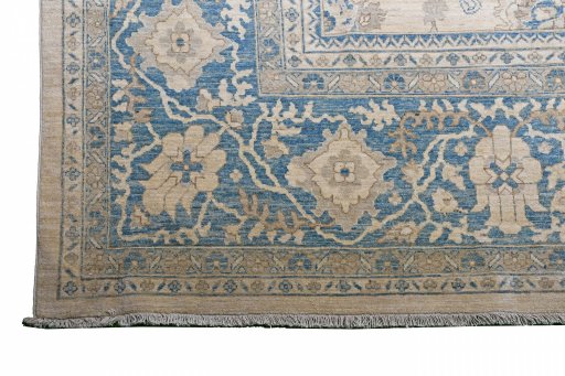 Surface texture of New Tabriz rug with natural Wool and intricate pattern