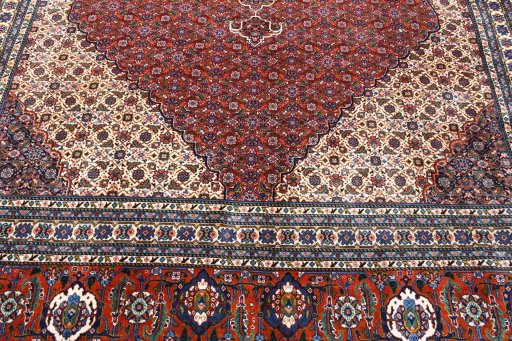 Central medallion detail of 2000s Tabriz rug from Iran / Persia