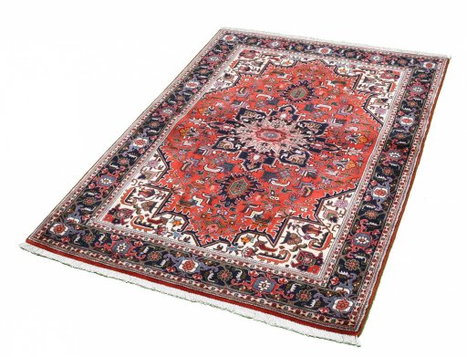 Close-up detail of New Tabriz rug from Iran / Persia showing Cork weave
