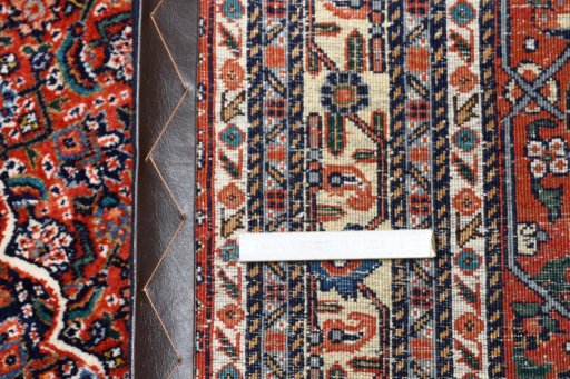 Central medallion detail of 1970s Tabriz rug from Iran / Persia