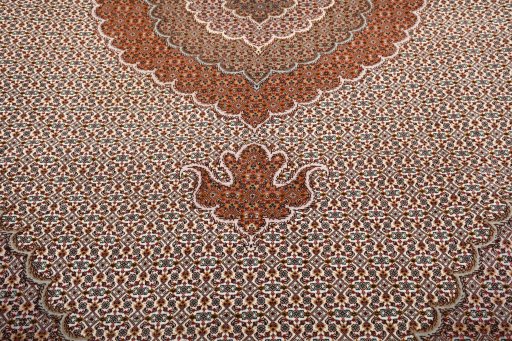 Central medallion detail of New Tabriz rug from Iran / Persia