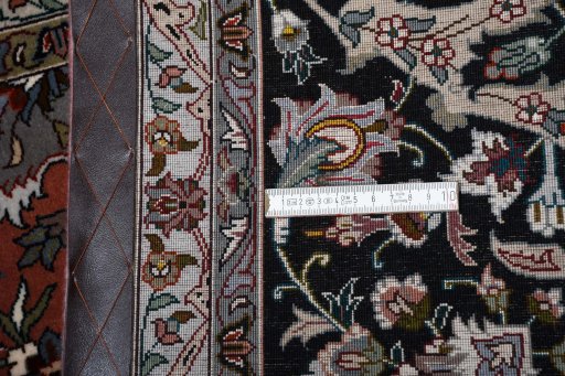 Surface texture of New Tabriz rug with natural Cork and intricate pattern