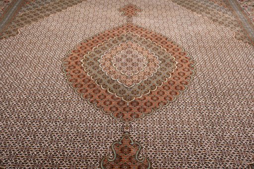 Central medallion detail of New Tabriz rug from Iran / Persia