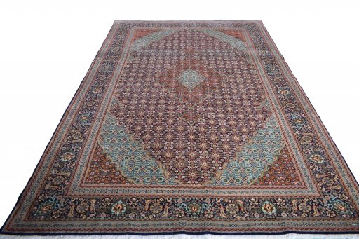 Surface texture of New Tabriz rug with natural Cork and intricate pattern