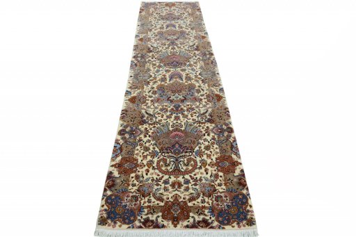 Surface texture of New Tabriz rug with natural Wool and intricate pattern