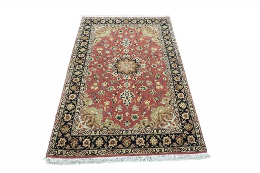 Surface texture of New Tabriz rug with natural Cork and intricate pattern
