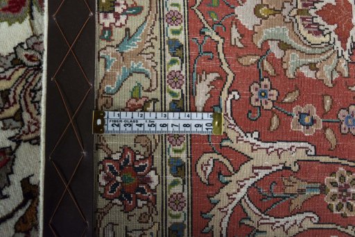 Central medallion detail of New Tabriz rug from Iran / Persia