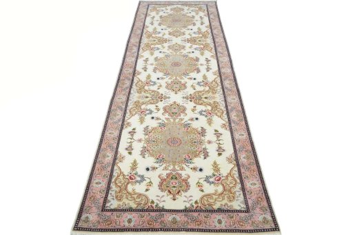Surface texture of New Tabriz rug with natural Cork and intricate pattern