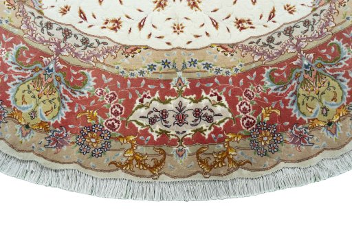 Central medallion detail of New Tabriz rug from Iran / Persia