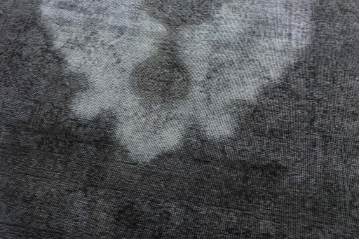 Close-up detail of 1950s Tabriz rug from Iran / Persia showing Wool weave