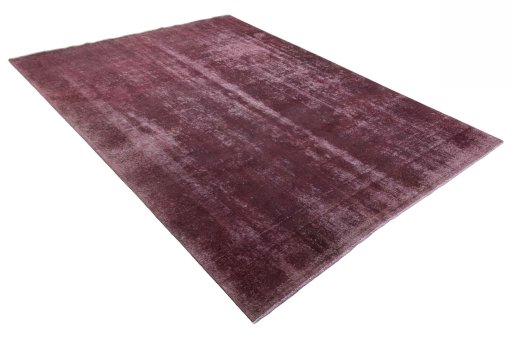 Close-up detail of 1970s Tabriz rug from Iran / Persia showing Wool weave