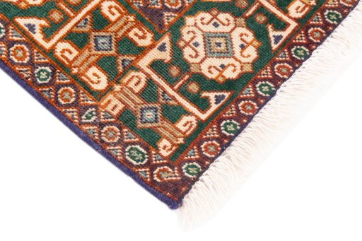 Central medallion detail of 1970s Tabriz rug from Iran / Persia