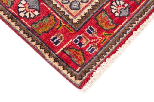 Central medallion detail of 1996s Tabriz rug from Iran / Persia