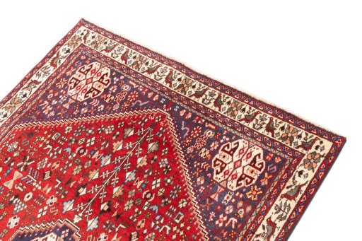 Surface texture of 1973s Tabriz rug with natural Wool and intricate pattern