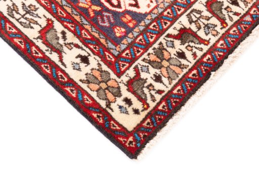 Central medallion detail of 1973s Tabriz rug from Iran / Persia