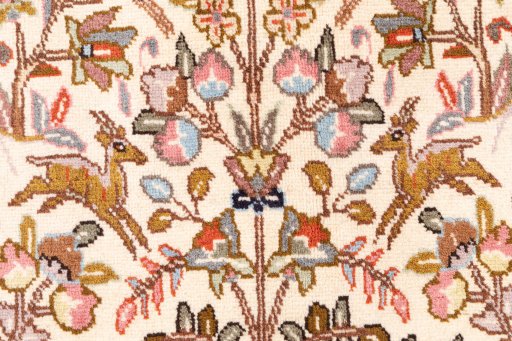 Central medallion detail of 2008s Tabriz rug from Iran / Persia