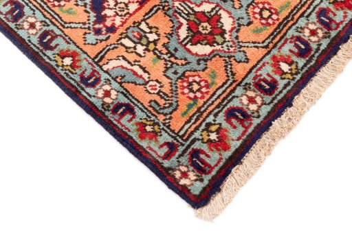 Central medallion detail of 1985s Tabriz rug from Iran / Persia