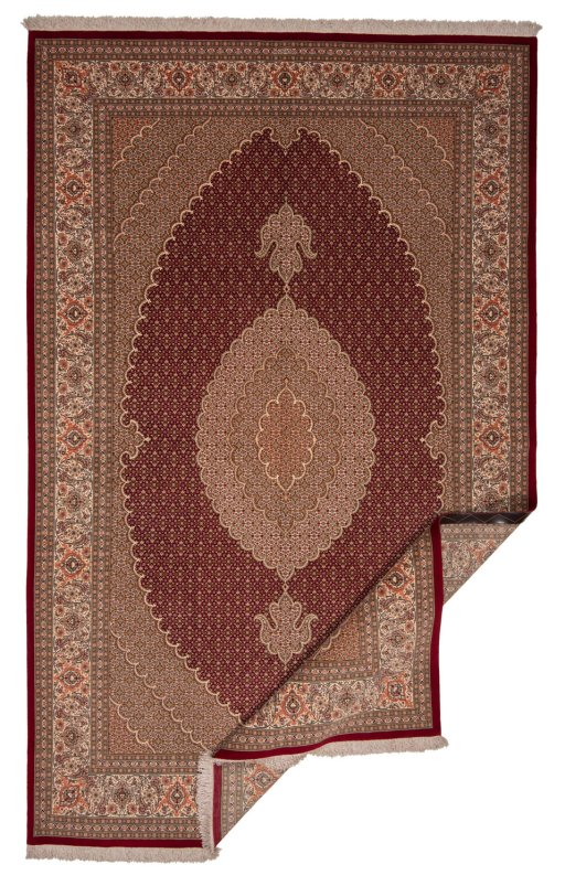 Central medallion detail of New Tabriz rug from Iran / Persia