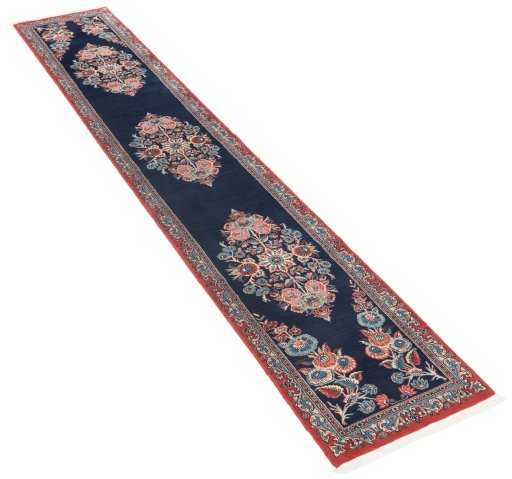Close-up detail of New Tabriz rug from Iran / Persia showing Wool weave