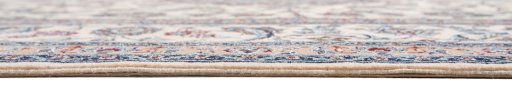 Close-up detail of New Nain 6La with Silk rug from Iran / Persia showing Wool weave