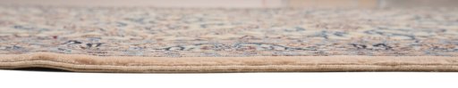 Close-up detail of New Nain 6La with Silk rug from Iran / Persia showing Wool weave